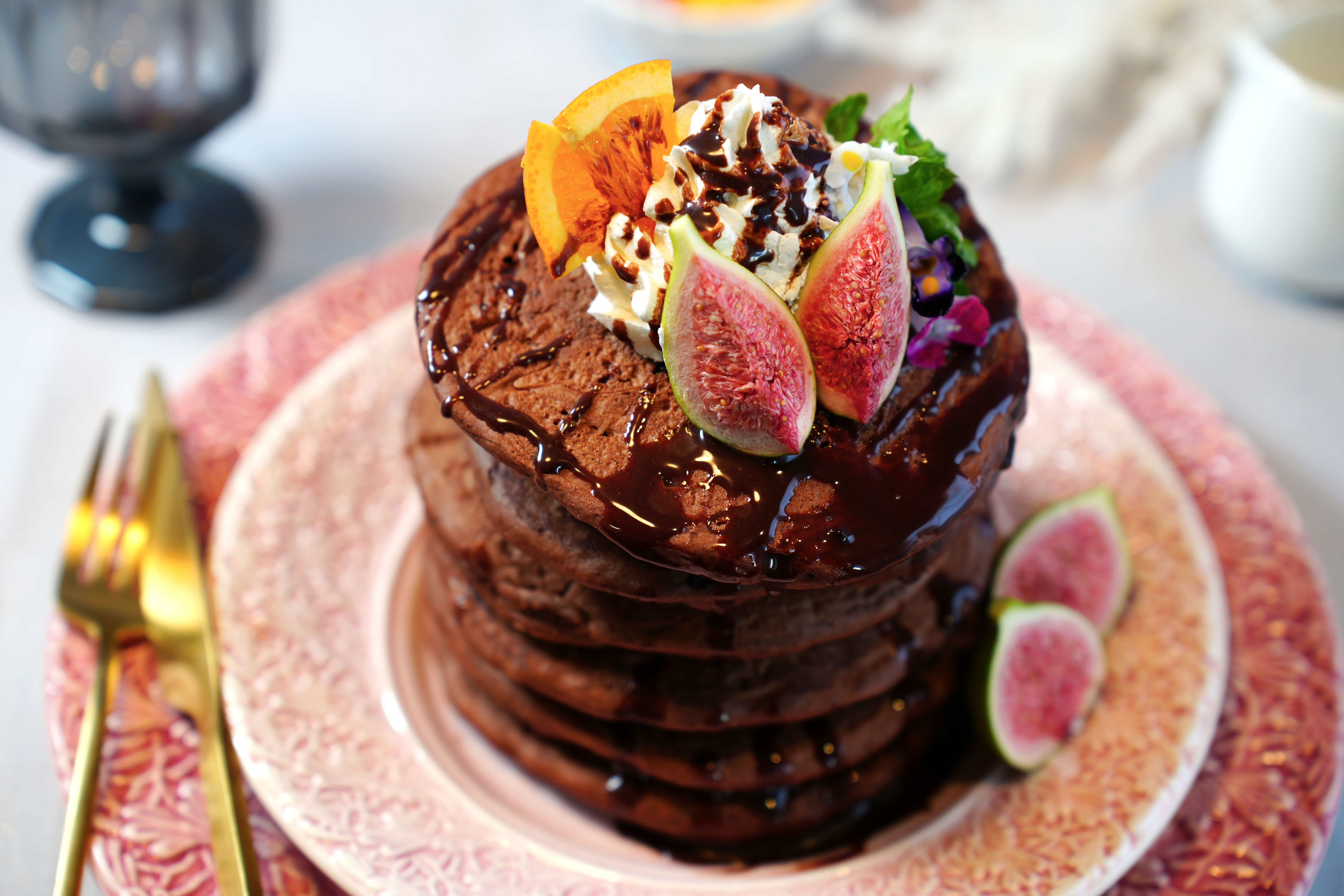 《クリックポスト便》米粉パンケーキミックス２種　カカオアリバ＆玄米粉ブレンド（送料込）